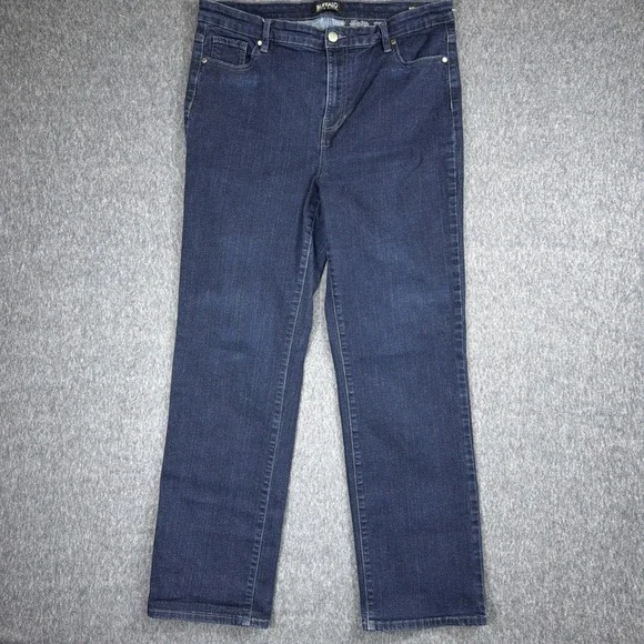 Buffalo David Bitton Jeans Womens 14 Blue Alyssa High Rise Straight 34x30 - Picture 1 of 12